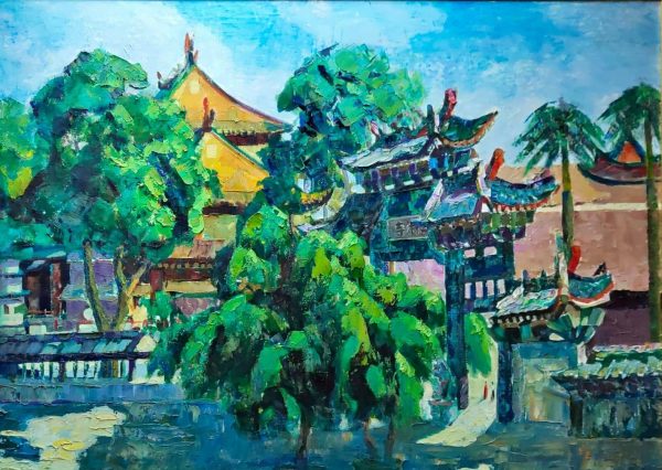 ZEH_L013_C_Shuanglin Temple_双林寺_81x121cm_$12800