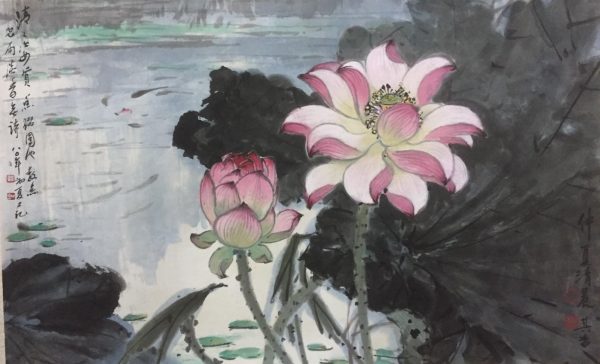 ZQX_CFA002_C_ 仲夏清晨_42 x 67cm_$45000_Chinese ink on rice paper