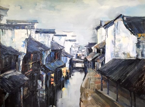 ZSJ_L009_C_水乡-80x100cm-$9800