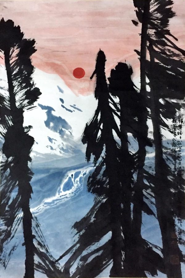 ZYK_CL009_C_祁连松姿_99x67cm_$12000_Chinese ink on rice paper