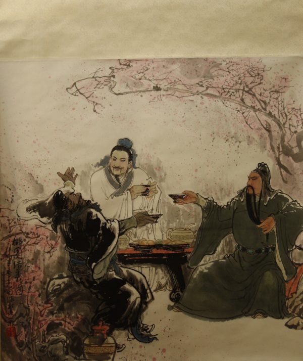 ZZT_CPS003_C_Be Brothers in Peach Garden_三结义_68x67cm_$16000_Chinese Ink on Rice Paper ZZT_CPS003_C_Be Brothers in Peach Garden_三结义_68x67cm_$16000_Chinese Ink on Rice Paper