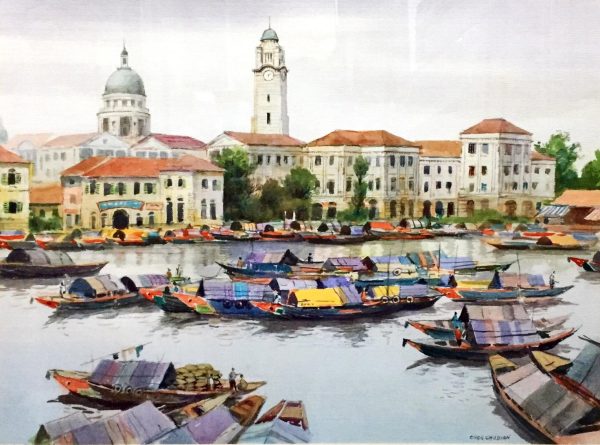 CCD_L002_S_Singapore River_52x73cm_$6000_Watercolour