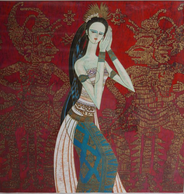 DSG_SR006_USA_Bali Princess_1996_64x60cm_$10000_DXAP 1-25_Serigraph on Korean rice paper