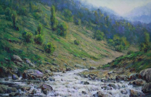 DZ_L010_Iran_Refreshing Valley_青泉_40x60cm_$3000_Oil on canvas