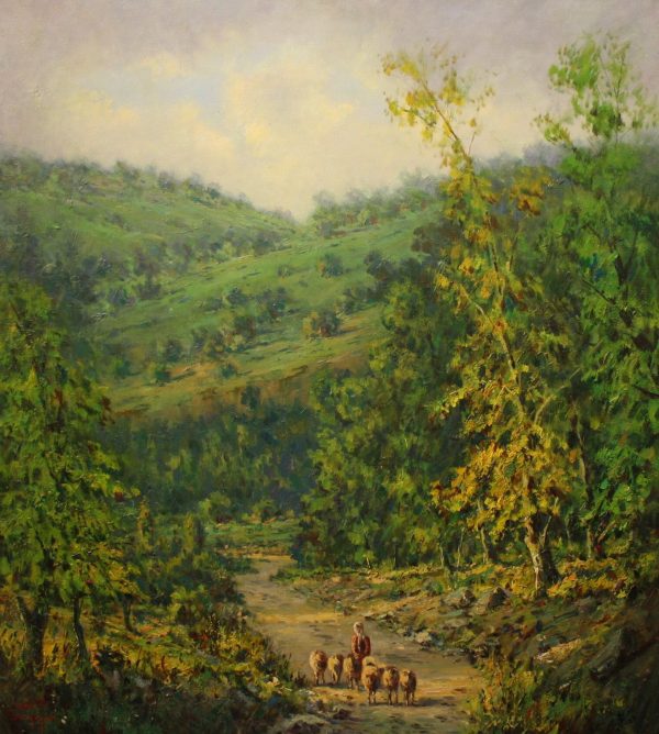 DZ_L055_Iran_Rocky Road_崎岖之路_90X80cm_$9300_Oil on canvas