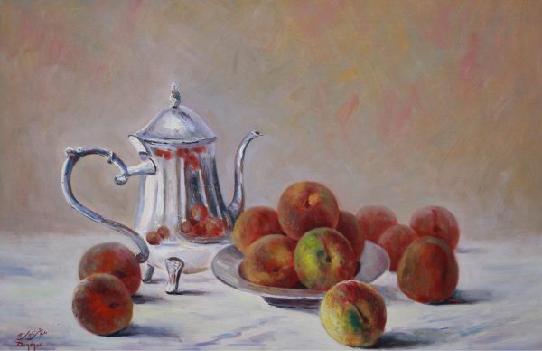 DZ_SL003_Iran_Apples_苹果_40x60cm_$3000_Oil on canvas