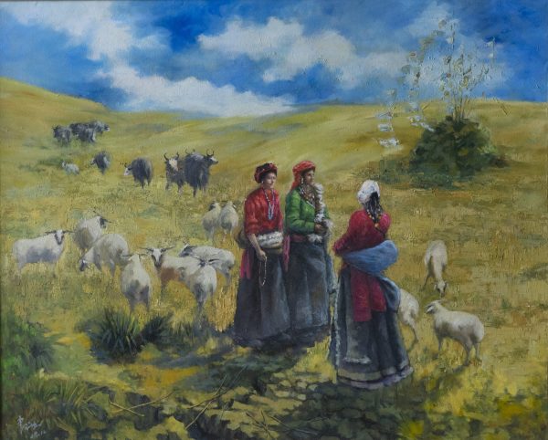 SYD_P003_C_Joy in the Golden Autumn_金秋欢畅_115x155_$18800_Oil on canvas