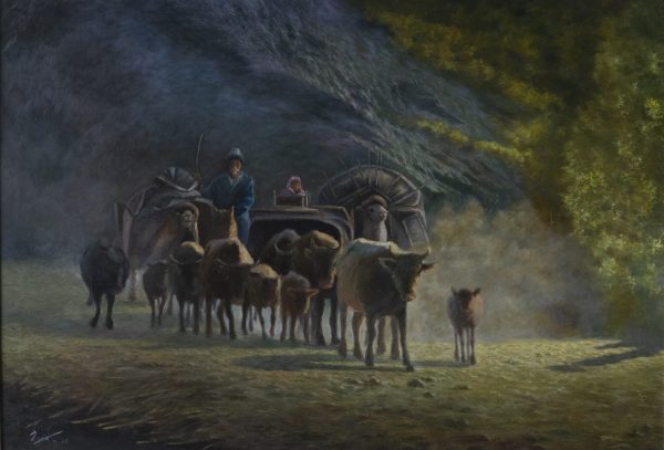 SYD_P004_C_申一冬_黄昏中的迁徒_118x146_$18800