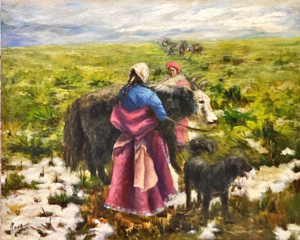 SYD_P007_C_From one rangeland to another_转场_80x100cm_$9800_Oil on canvas