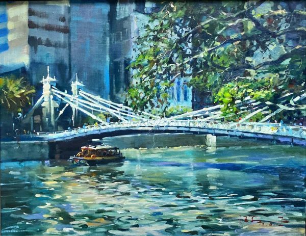 WF_SS001_S_Cavenah Bridge_加文纳桥_40x50cm_$4000_Oil on canvas