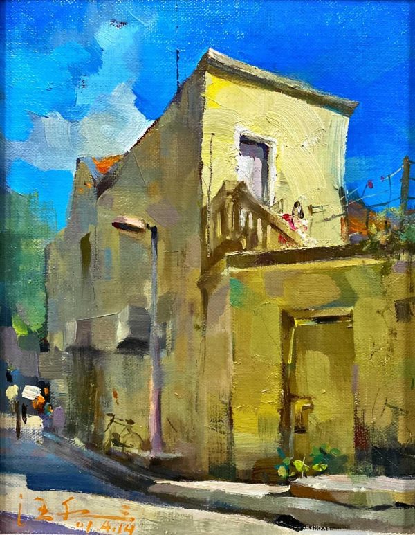 WF_SS005_S_Shop House_店屋_24.5x19cm_$980_Oil on canvas WF_SS005_S_Shop House_店屋_24.5x19cm_$980_Oil on canvas