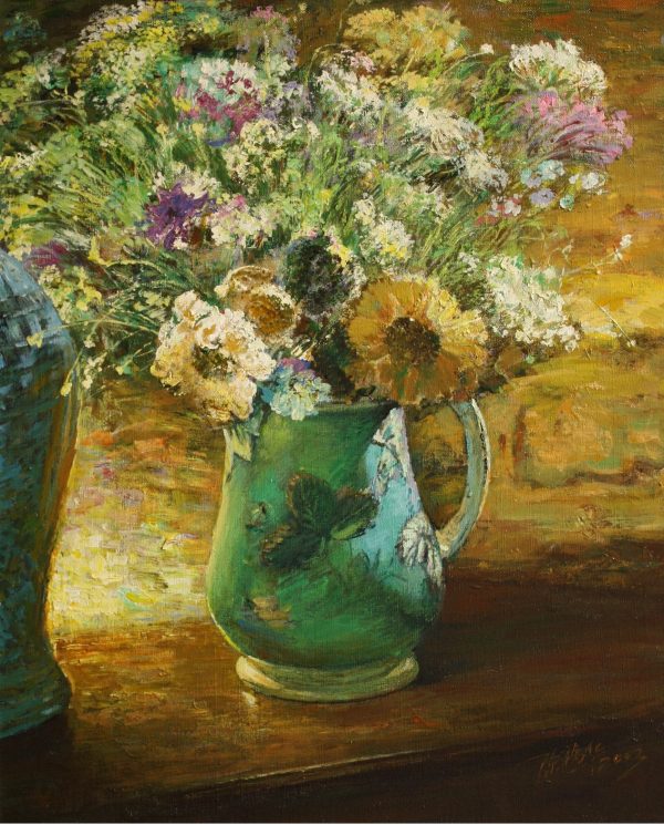 CFH_SL002_C_Flowers_花_60x50cm_$3000_Oil on canvas