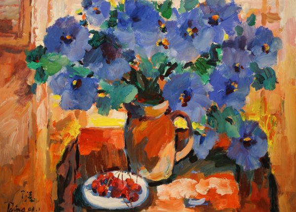 DT_SL001_C_Purple Lilac_紫色丁香_65x89cm_$4500_Oil on canvas