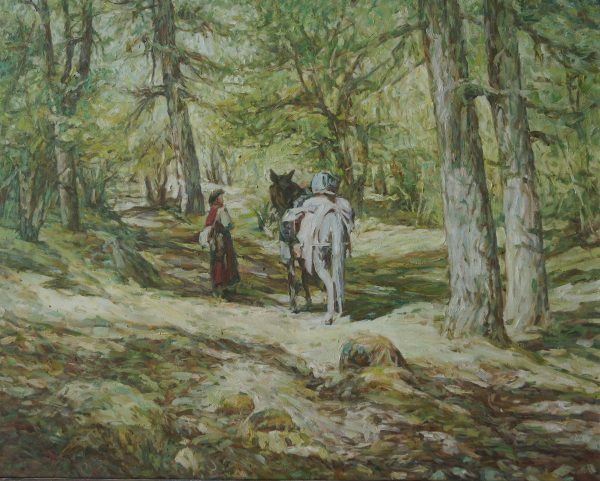 HWC_L017_C_Sunshine at the Western Region_西域阳光80x100cm_$6000_Oil on canvas