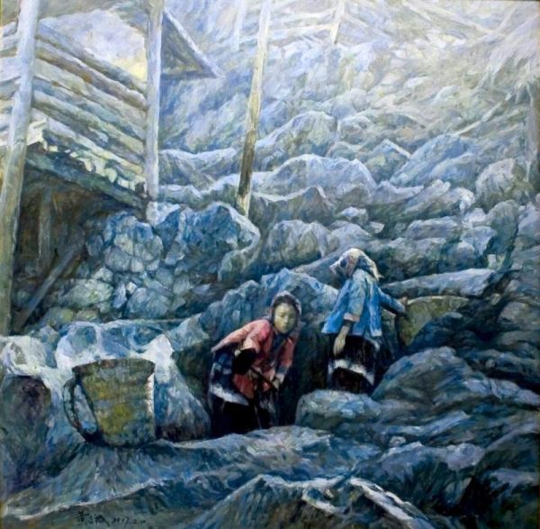 HWC_L024_C_Distant relatives and neighbors_远亲近邻_80x100cm_$8300_Oil on canvas