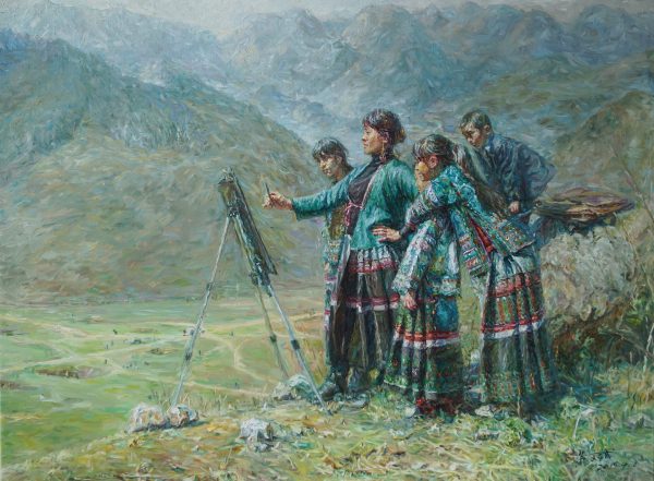 HWC_P009_C_Future For Miao Mountain_苗山的未来_90 x 120cm_$9300_Oil on canvas