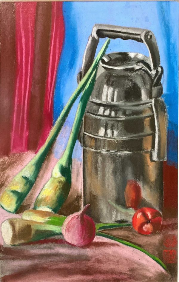 LPJ_SL009_S_Lunch Box_餐匣_50x33cm_$800_Pastel on paper