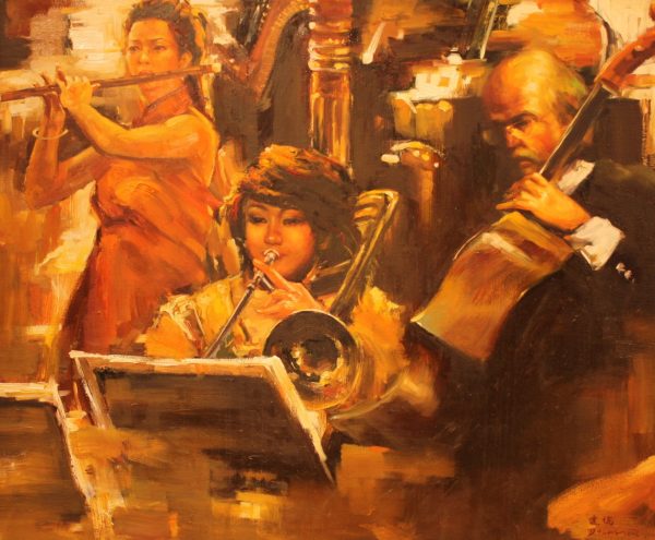 ZDL_M009_C_The Symphony Night_管絃之夜_100x120cm_$15000_Oil on canvas