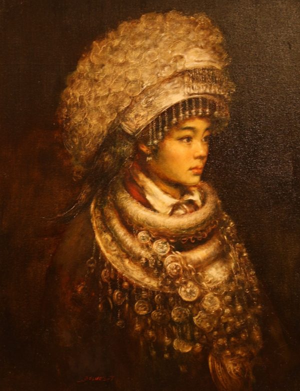 ZDL_P001_C_Dress up_盛裝_90x70cm_$8000_Oil on canvas