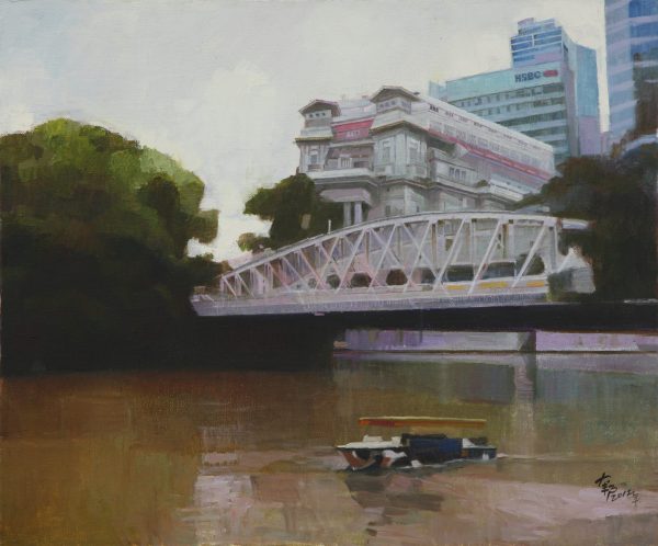 WBD_SS021_C_Another Scene After the Bridge_穿过铁桥景又新_50x60cm_$1800_Oil on canvas