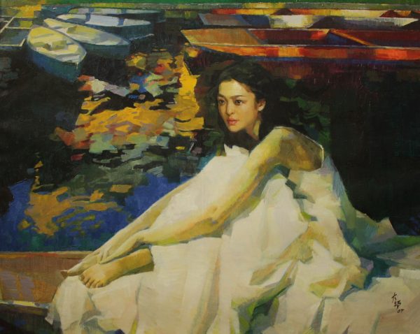 WDB_P003_C_SQuiet Reflection_静思_80x100cm_$3800_Oil on canvas