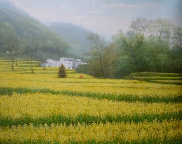 HXW_L025_C_Conola Flower_油菜花_ 80x100cm $4000_Oil on canvas