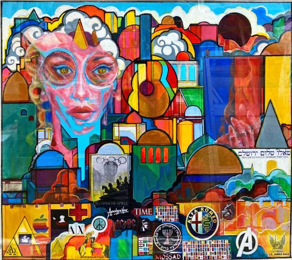 LJ_L007_S_Carpediem no 8 - Sieze The Day_46x53cm_$3000_Acrylic-Collage on paper