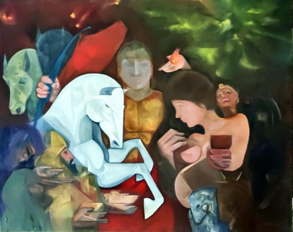 LJ_P003_S_The Great Tribulation_101x127cm_$6800_Oil on canvas