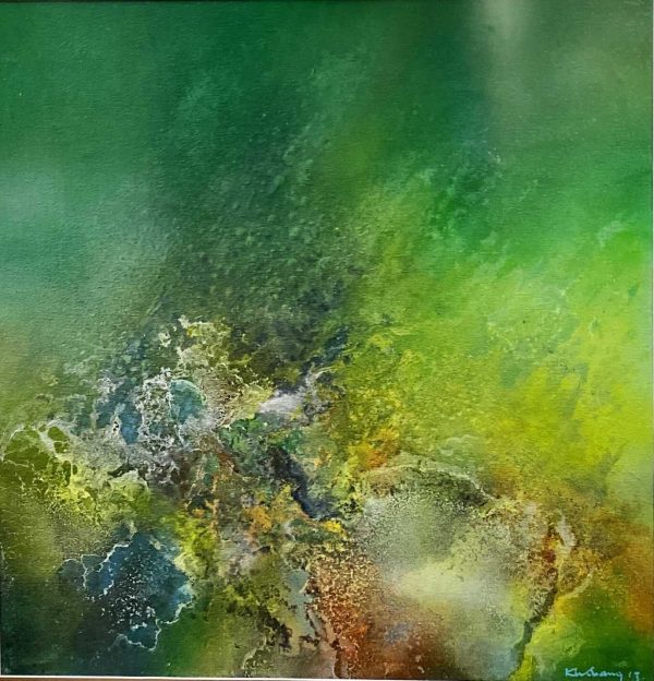 TKH_AA008_S_Galaxy_星空系列_66x66cm_$5000_Acylic on paper_with frame