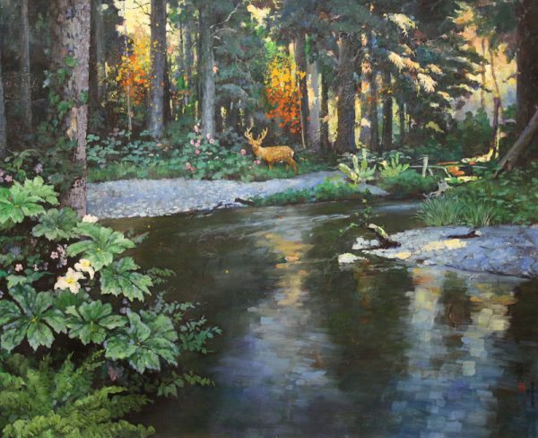 XPS_A003_C_By the Forest_树林_80x100cm_$8000_Oil on the canvas XPS_A003_C_By the Forest_树林_80x100cm_$8000_Oil on the canvas