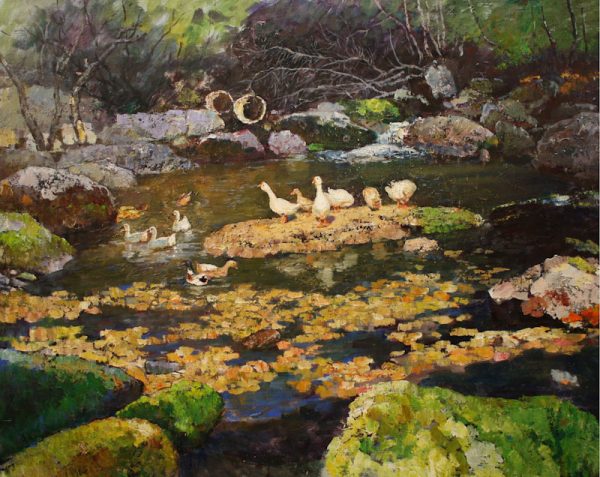 XPS_A006_C_Enjoying the sun_阳光浴_80x100cm_$8000_Oil on canvas XPS_A006_C_Enjoying the sun_阳光浴_80x100cm_$8000_Oil on canvas