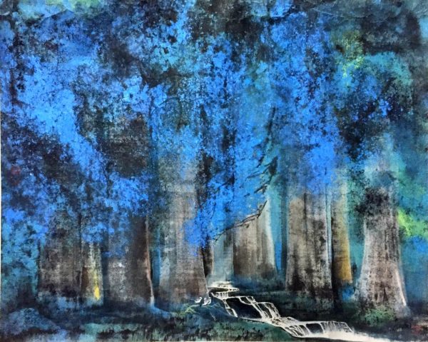 FXL_CL001_C_Silent forest_寂静的森林_95x118cm_$12000_Chinese ink on rice paper FXL_CL001_C_Silent forest_寂静的森林_95x118cm_$12000_Chinese ink on rice paper