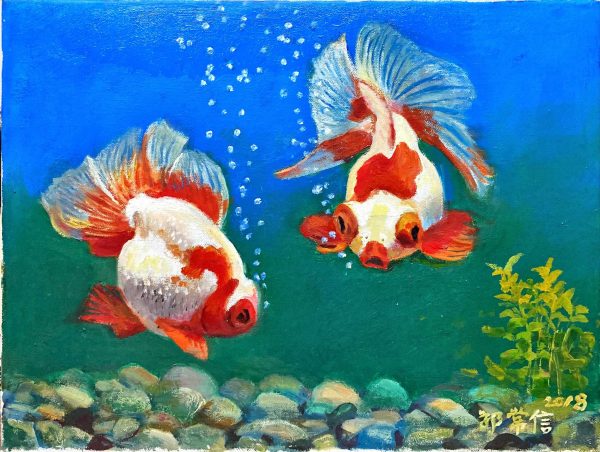 GCX_F025_CFreely_自由自在_30x40cm_$2800_Oil on canvas