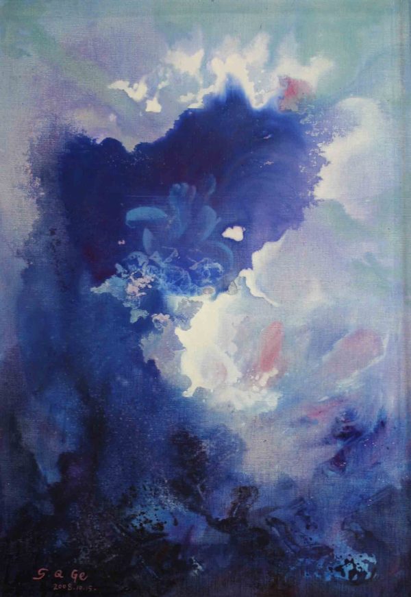 GSQ_AA001_C_Twilight Melody_抽象紫光_85x60cm_$3800_Oil on canvas