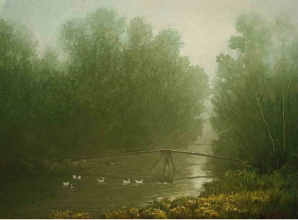 GSQ_L024_C_A Misty Dawn_晨雾_60x80cm_$3600_Oil on canvas