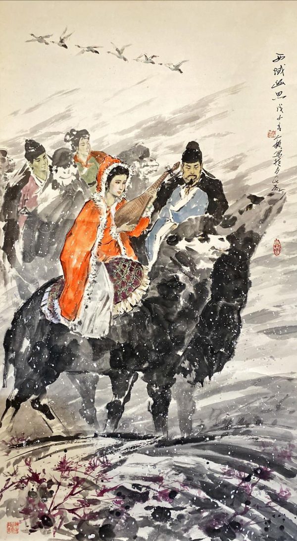 JRY_CPS002_C_Western Love_西域幽情_179x96cm_$16800_Chinese ink on rice paper JRY_CPS002_C_Western Love_西域幽情_179x96cm_$16800_Chinese ink on rice paper