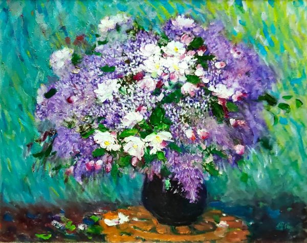 HZX_FA002_C_Clove Begonia_丁香海棠_50x60cm_$6000_Oil on canvas HZX_FA002_C_Clove Begonia_丁香海棠_50x60cm_$6000_Oil on canvas
