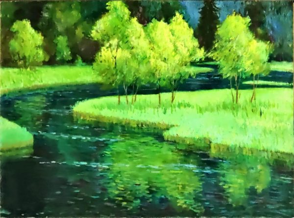 HZX_L023_C_Water Bay_水湾湾_80x115cm_$18000_Oil on canvas