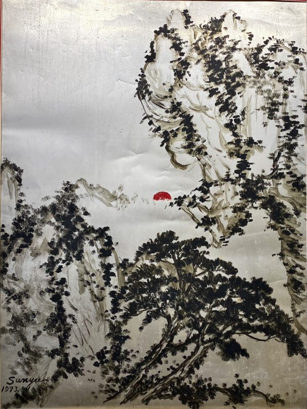 SY_117_S_晨曦_120x90cm_$16300_Chinese ink on aluminum sheet