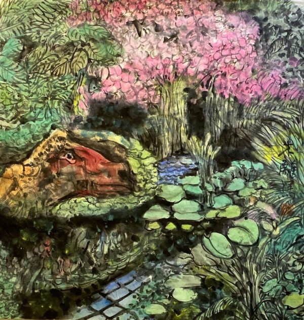 WML_CFL010_C_2023_花园_68x68cm_$6800_Chinese Ink