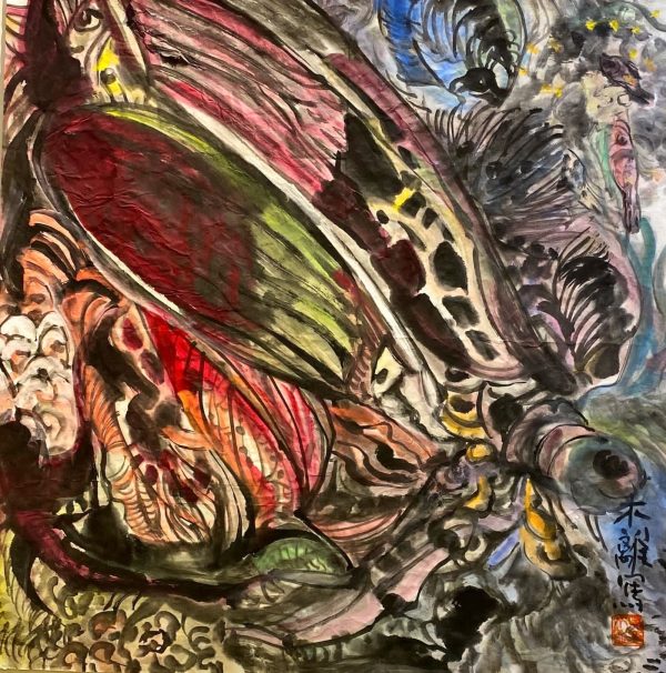 WML_CFL018_C_2023_自然物语之五_68x68cm_$6800_Chinese Ink