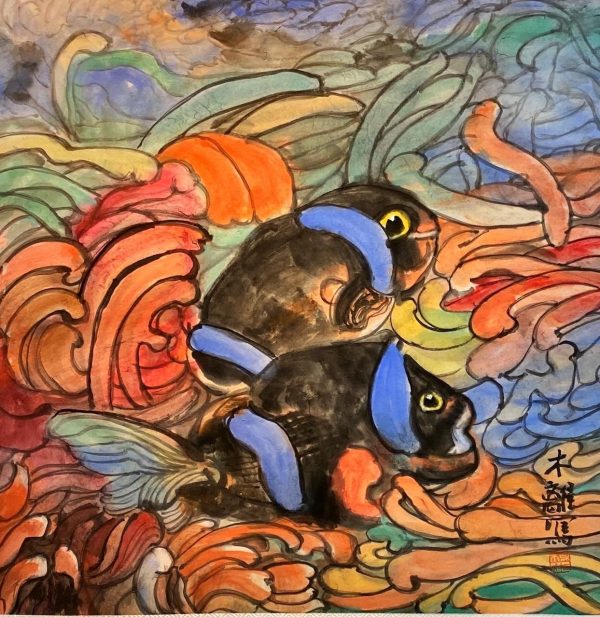 17. 自由-69x69cm-$6800-chinese ink