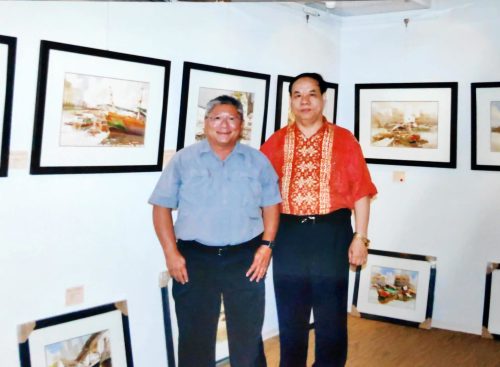 48) 2010 Low Puay Hua Art Exhibition_ Gallery Owner Mr. Yu Botanic Garden CEO Mr. Tan